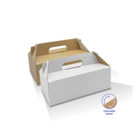 Pack and Carry Small Reversible Catering Box (no window) 240mm(L) x 169mm(W) x 85mm(H) - Box of 100
