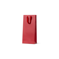 Double Deluxe Red Wine Bottle Loop Handle Paper Carry Bags 360mm(L) x 110mm(W) x 90mm(G) - Box of 10