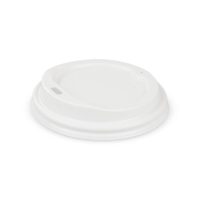White Shamrock Branded Hot Cup Sipper Lid for 8oz/12oz/16oz 90mm Rim Hot Cups - Box of 1,000