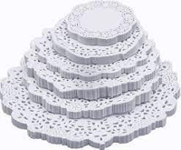 White Round Paper Doyle 300mm Diameter - PACKET=250 / BOX=1,000
