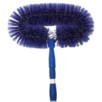 Ceiling Duster / Cob Web Brush Oval Shaped with Telescopic Handle 1.6m Long - Each