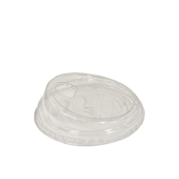 Clear RPET Recycled Plastic STRAW FREE Sipper Lids suit 14oz - 24oz 98.3mm Diameter PET. Cups - SLEE