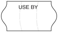 Meto USE BY Price Gun Labels 22 x 12 Freezer Grade Adhesive, Tamper Proof for Meto 722 1,500 Labels