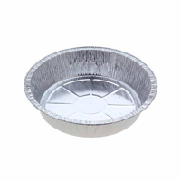 Confoil Large Deep Pie Foil Tray 895ml Perforated 159mm Diameter 36mm(H) (4121P9) - Box of 650 (**Sp