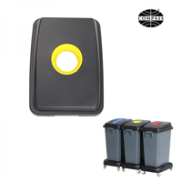 Yellow Recycling Bin Lid for Grey 60L Bin (Code 104445) - Each