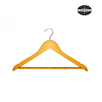 Natural Wooden Standard Coat Hanger 12mm with Hook - Each