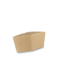Kraft Corrugated Coffee Cup Sleeve for 80mm Cups - Box of 1,000