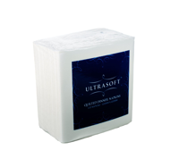 White 2 Ply Quilted Ready Fold Dinner Serviettes 1/4 Fold 400mm x 400mm - Box of 1,000