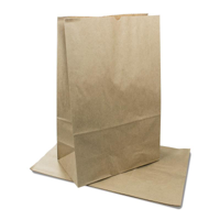 Shamrock Checkout Bags Number #20 SOS Brown Paper Bags - 430mm(L) x 305mm(W) x 175mm (G) - Box of 25