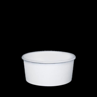 Detpak Plain White Ice Cream Bowl Combo 12oz - Box of 500