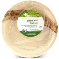 Palm Leaf Round Plate 7" - Pack of 25
