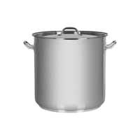 CHEF INOX ELITE STOCKPOT w/LID 18/10 320x320mm 25.5lt (*70424*) =  1 X EACH