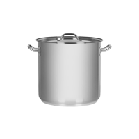 CHEF INOX ELITE STOCKPOT w/LID 18/10 280x270mm 16.50lt (*70416*) =  1 X EACH