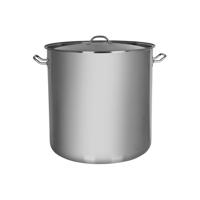 CHEF INOX ELITE STOCKPOT w/LID 18/10 450x450mm 70lt (*70444*) =  1 X EACH