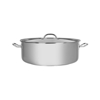 CHEF INOX ELITE CASSEROLE w/LID 18/10 400x145mm 18lt (*70476*) =  1 X EACH
