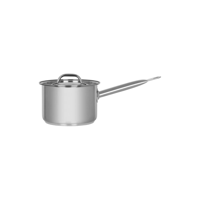 CHEF INOX ELITE SAUCEPAN w/LID 18/10 160x110mm 2.2lt (*70452*) =  1 X EACH