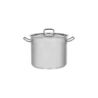CHEF INOX PROFESSIONAL STOCKPOT w/LID 18/10 240x200mm 9.0lt (*73211*) =  1 X EACH