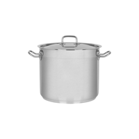 CHEF INOX PROFESSIONAL STOCKPOT w/LD 18/10 280x240mm 14.75lt (*73213*) =  1 X EACH