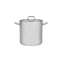 CHEF INOX PROFESSIONAL STOCKPOT w/LD 18/10 240x240mm 10.75lt (*73212*) =  1 X EACH