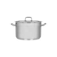 CHEF INOX PROFESSIONAL SAUCE POT wLID 18/10 280x175mm 10.7lt (*73227*) =  1 X EACH