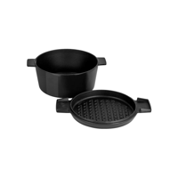 STANLEY ROGERS CAST IRON FRENCH OVEN ONYX 240mm (*SR42371*) = PACK OF 4 X EACHES