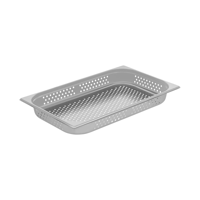 CHEF INOX ANTI-JAM PERF STEAM PAN 1/1 65mm 8.8lt (*52002-P*) = PACK OF 6 X EACHES