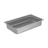 CHEF INOX GASTRONORM PAN 18/10 1/1 SIZE 530x325x100mm (*GN-11100*) = PACK OF 5 X EACHES