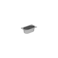 CHEF INOX GASTRONORM PAN 18/10 1/9 SIZE 108x176x65mm (*GN-19065*) = PACK OF 5 X EACHES