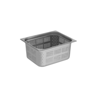 CHEF INOX GASTRONORM PAN PERFORATED 18/10 1/2 325x265x150mm (*GNP-12150*) = PACK OF 5 X EACHES