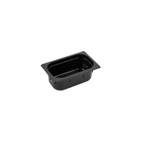 GASTRONORM PAN- POLYCARB 1/4 x 100mm2.25lt BLACK (*PC-14100BK*) = PACK OF 6 X EACHES