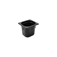 POLYCARBONATE BLACK GASTRONORM PAN-1/6 SIZE 150mm2.25l (*PC-16150BK*) = PACK OF 6 X EACHES