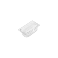 GASTRONORM PAN- POLYCARB 1/4 x 100mm2.25lt CLEAR (*PC-14100CL*) = PACK OF 6 X EACHES