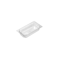 GASTRONORM PAN- POLYCARB 1/3 x 65mm2.25lt CLEAR (*PC-13065CL*) = PACK OF 6 X EACHES