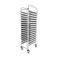 CHEF INOX GN TROLLEY FITS 16x1/1 TRAYS S/S 380x550x1735mm (*GN-602*) =  1 X EACH
