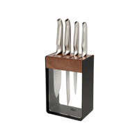 FURI-PRO CLEAR/WOOD/BLACK 5PC BLOCK SET 9/15/17/20CM(41357) (*27125*) = PACK OF 2 X EACHES