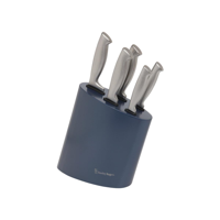 STANLEY ROGERS MODERN STEEL METALLIC BALTIC BLUE KNF BLK 6PC (*SR41419*) = PACK OF 4 X EACHES