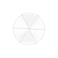METALTEX COOLING RACK-ROUND 300mm/12" (*10330*) =  1 X EACH