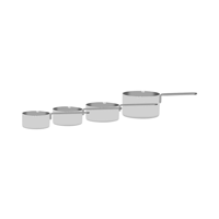 CHEF INOX MEASURING CUP SET 4pc 18/10 60/80/125/250ml (*66466*) =  1 X SET