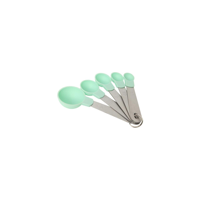WILTSHIRE MEASURING CUPS-NYLON GREEN 5PC SET (1/4 TSP-1 TBSP (*WLT43429*) = PACK OF 6 X SETS