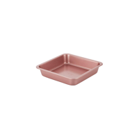 WILTSHIRE CAKE PAN-SQUARE ROSE GOLD 230x230x50mm NON-STICK (*WLT40758*) = PACK OF 6 X EACHES