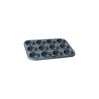 WILTSHIRE MUFFIN PAN-12 CUP EASYBAKE NON-STICK (*WLT9001MP*) = PACK OF 12 X EACHES