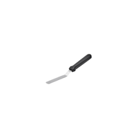 CHEF INOX SPATULA/PALLET KNIFE CRANKED 100x18x228mm BLK HDL (*22407*) = PACK OF 12 X EACHES