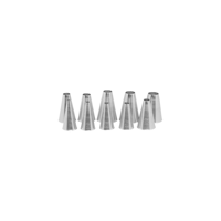 TUBES S/S 10pc PLAIN no 0-9 (*00440-9P*) =  1 X SET