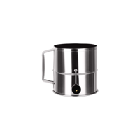 CHEF INOX FLOUR SIFTER CRANK HDL 18/10 8 CUP 155x165mm (*39398*) =  1 X EACH