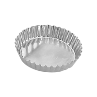 TART MOULD-ROUND FLUTED 85x16mm FIXED BASE (*64085*) =  1 X EACH