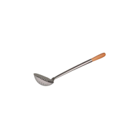 CHEF INOX BOWL SKIMMER S/S WOODEN HANDLE 125x410mm (*21030*) = PACK OF 4 X EACHES