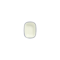 WILTSHIRE PIE DISH-ENAMEL OBLONG BLUE RIM 400ml 160x110mm (*WLT40378*) = PACK OF 12 X EACHES