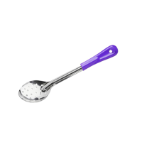 CHEF INOX BASTING SPOON PERFORATED S/S 330mm PURPLE HDL (*03323-P*) = PACK OF 12 X EACHES