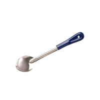 CHEF INOX BASTING SPOON SOLID S/S 100x70x330mm BLUE HDL (*03313-BL*) = PACK OF 12 X EACHES