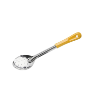 CHEF INOX BASTING SPOON PERFORATED S/S 330mm YELLOW HDL (*03323-Y*) = PACK OF 12 X EACHES